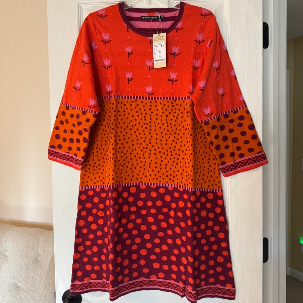 NWT Gudrun Sjöden Knitted Tunic Marisol – Bold Fall Colors 🍂✨